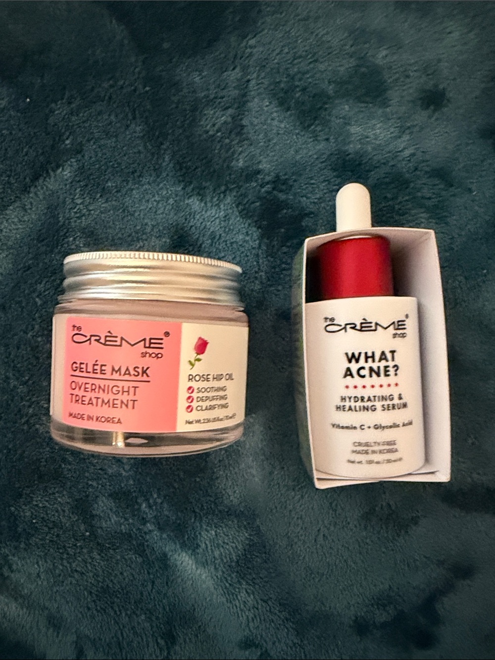 Gelée Overnight Mask & What Acne? Hydrating Serum Set